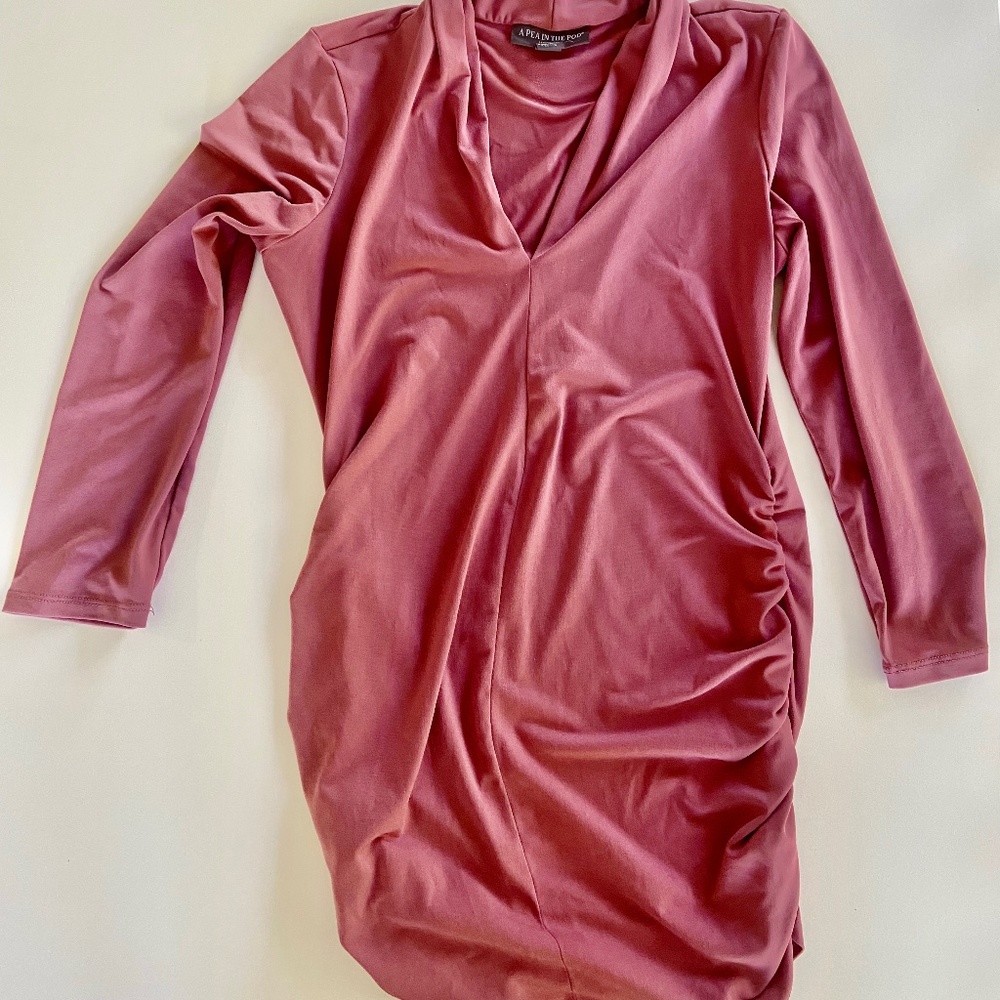 Pea in the Pod Mauve Pink Maternity Shirt